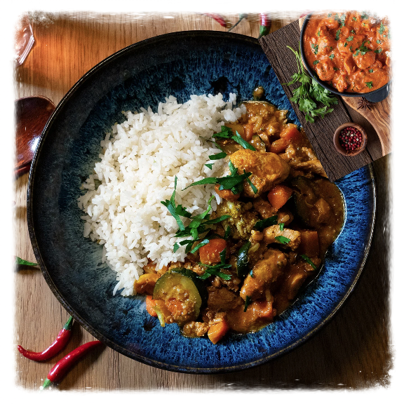 ROTE CURRY MIT RICE