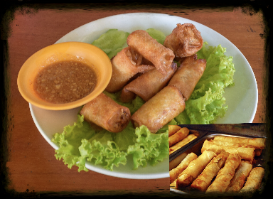 Gemüserollen mit Tomatensoße